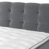 Postel boxspring s úložným prostorem a LED osvětlením MELISSA dub masiv