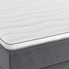 Postel boxspring s úložným prostorem a LED osvětlením MELISSA dub masiv