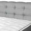Postel boxspring s úložným prostorem a LED osvětlením MELISSA dub masiv