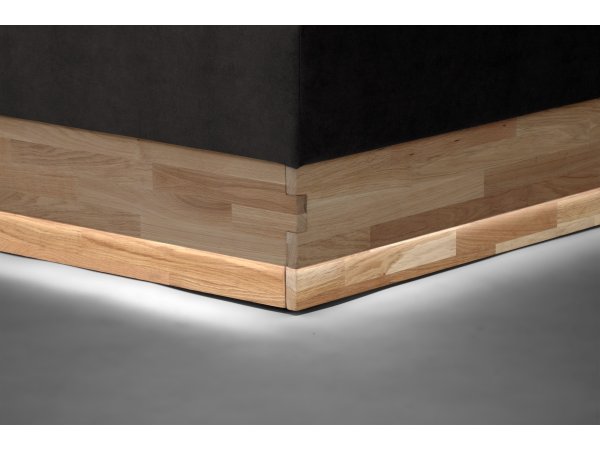 Postel boxspring s úložným prostorem MELISSA dub masiv