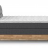 Postel boxspring s úložným prostorem a LED osvětlením MELISSA dub masiv