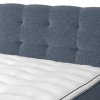 Postel boxspring s úložným prostorem a LED osvětlením MELISSA dub masiv