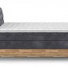 Postel boxspring s úložným prostorem a LED osvětlením MELISSA dub masiv