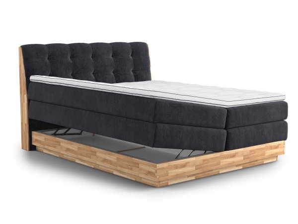 Postel boxspring s úložným prostorem MELISSA 2 dub masiv