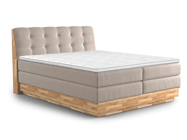 Postel boxspring s úložným prostorem MELISSA dub masiv