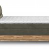 Postel boxspring s úložným prostorem a LED osvětlením MELISSA dub masiv