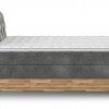 Postel boxspring s úložným prostorem a LED osvětlením MELISSA dub masiv