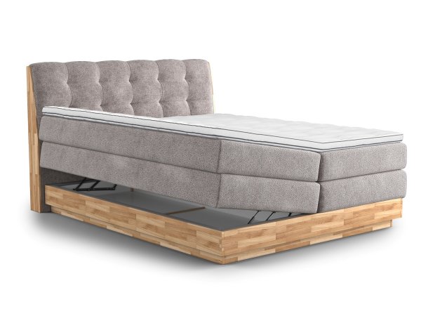 Postel boxspring s úložným prostorem MELISSA 2 dub masiv