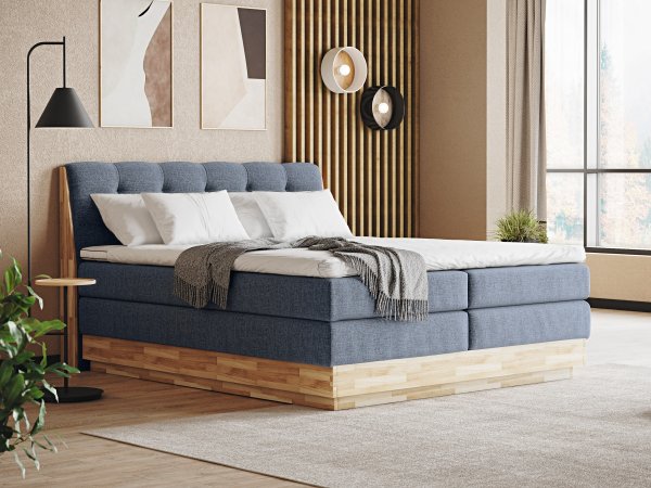 Postel boxspring s úložným prostorem MELISSA 2 dub masiv