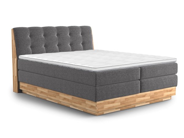 Postel boxspring s úložným prostorem MELISSA 2 dub masiv