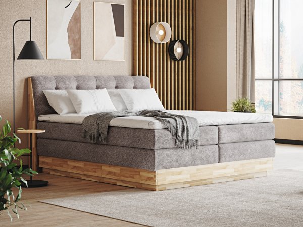 Postel boxspring s úložným prostorem MELISSA 2 dub masiv