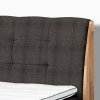 Postel boxspring s úložným prostorem a LED osvětlením MELISSA dub masiv