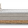 Postel boxspring s úložným prostorem a LED osvětlením MELISSA dub masiv