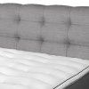 Postel boxspring s úložným prostorem a LED osvětlením MELISSA dub masiv