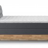 Postel boxspring s úložným prostorem a LED osvětlením MELISSA dub masiv
