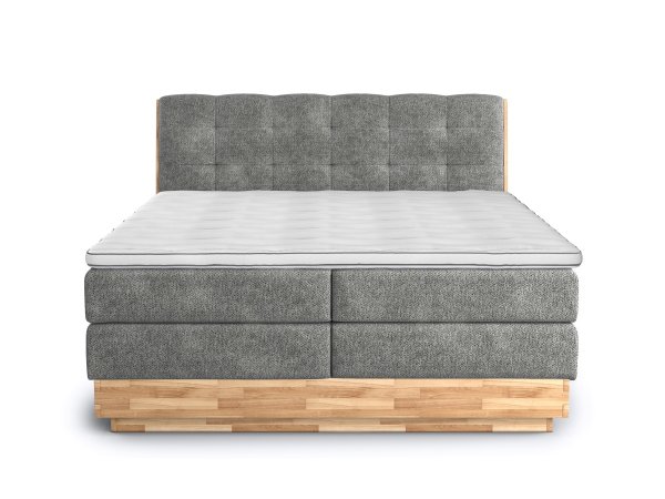 Postel boxspring s úložným prostorem MELISSA dub masiv