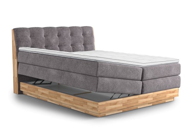 Postel boxspring s úložným prostorem MELISSA dub masiv