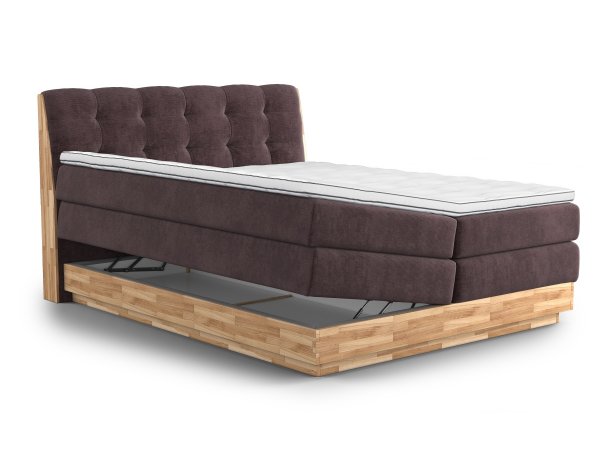 Postel boxspring s úložným prostorem MELISSA 2 dub masiv