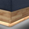Postel boxspring s úložným prostorem a LED osvětlením MELISSA dub masiv