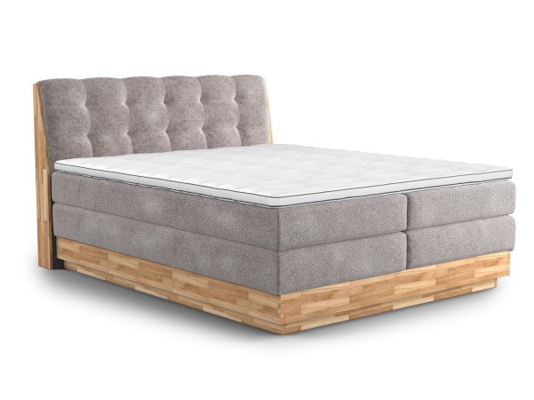 Postel boxspring s úložným prostorem MELISSA 2 dub masiv