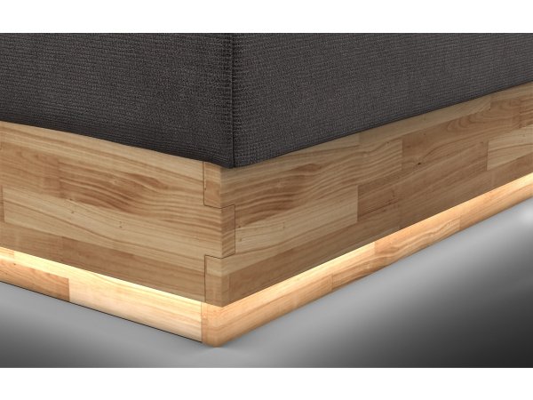 Postel boxspring s úložným prostorem MELISSA dub masiv