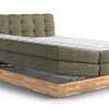 Postel boxspring s úložným prostorem a LED osvětlením MELISSA dub masiv