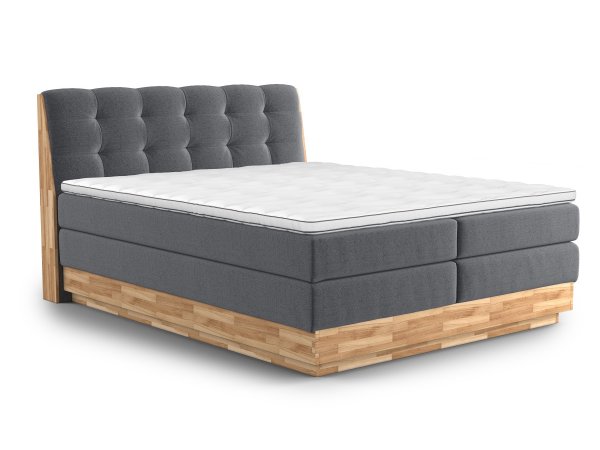Postel boxspring s úložným prostorem MELISSA dub masiv