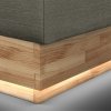 Postel boxspring s úložným prostorem a LED osvětlením MELISSA dub masiv