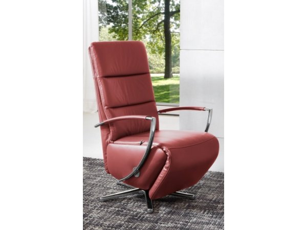 Polohovací kožené otočné křeslo METRO