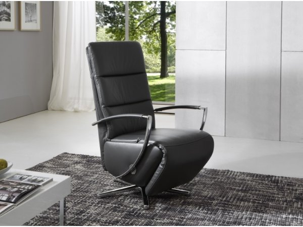 Polohovací kožené otočné křeslo METRO