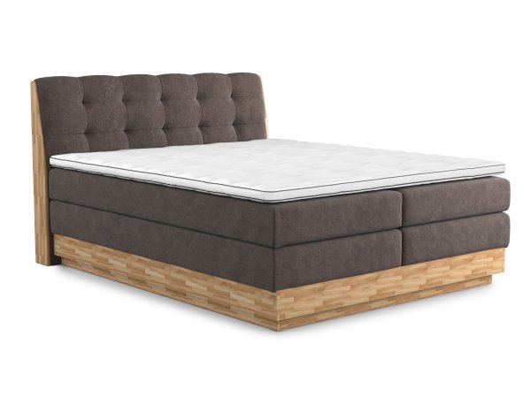 Postel boxspring s úložným prostorem MELISSA dub masiv