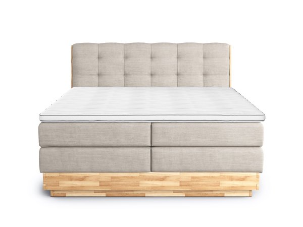 Postel boxspring s úložným prostorem MELISSA dub masiv