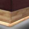 Postel boxspring s úložným prostorem a LED osvětlením MELISSA dub masiv