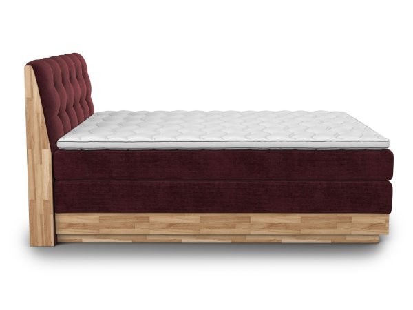 Postel boxspring s úložným prostorem MELISSA dub masiv