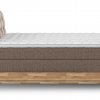Postel boxspring s úložným prostorem a LED osvětlením MELISSA dub masiv
