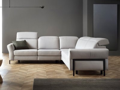 Rohová sedací souprava MYSTIC s elektrickou funkcí relax