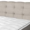 Postel boxspring s úložným prostorem a LED osvětlením MELISSA dub masiv