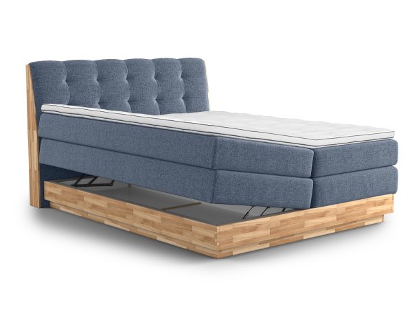 Postel boxspring s úložným prostorem MELISSA dub masiv