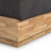 Postel boxspring s úložným prostorem a LED osvětlením MELISSA dub masiv