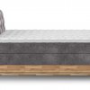 Postel boxspring s úložným prostorem a LED osvětlením MELISSA dub masiv