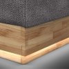 Postel boxspring s úložným prostorem a LED osvětlením MELISSA dub masiv