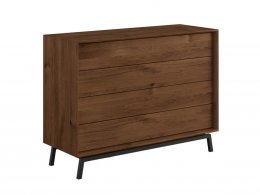 Dubová komoda LOFT, tabák