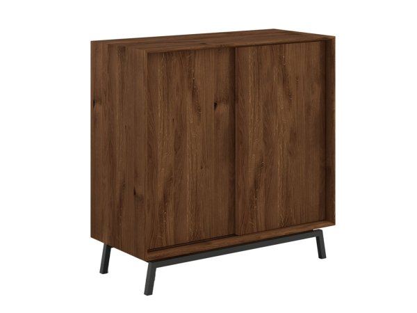 Dubová komoda LOFT s barem, tabák