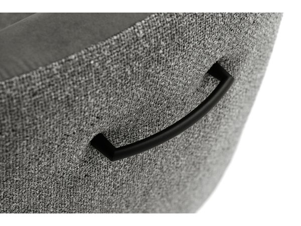 Jídelní otočná židle MILARGO s područkami, antracitová