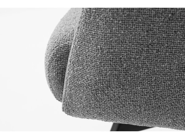 Jídelní otočná židle MILARGO s područkami, antracitová