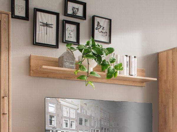 Dubový nábytek z masivu do obývacího pokoje MIDO sestava 2 dub bianco