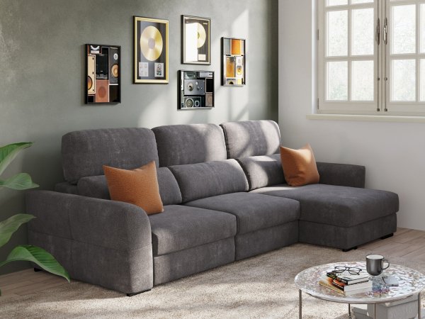 Sedací souprava s výsuvným sedákem MERAN