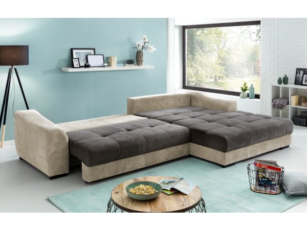 Rohová rozkládací sedací souprava FLEX