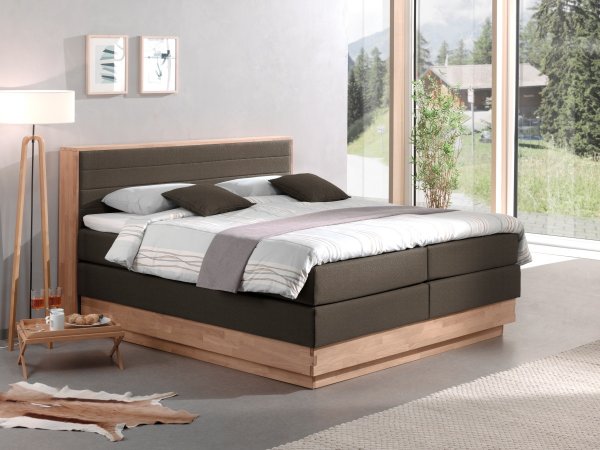 Postel boxspring s úložným prostorem KOLETA 2 dub masiv