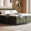 Postel boxspring s úložným prostorem MOONSHOT I dub masiv, černá